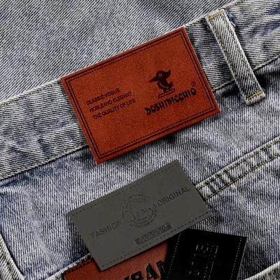 Composite label leather