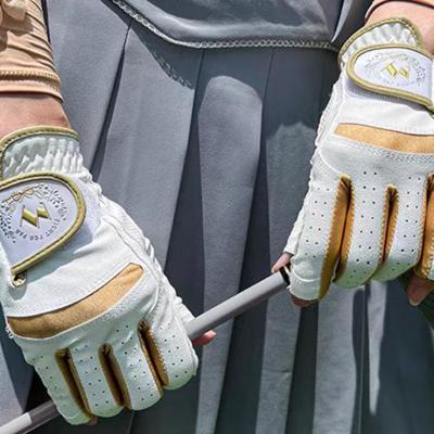 Golf conductive glove leather