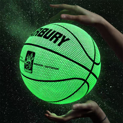 Glow PU basketball leather